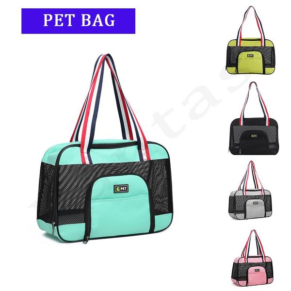 

breathable pet bag cat bag with crossbody handcarried out portable dog oxford foldable cat carrier dog accessories