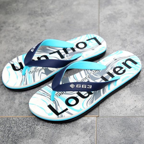 

slippers 39-45 large men slipper beach sea side flip flops sunny moccasins soft bottom sandal flat heel zy792, Black