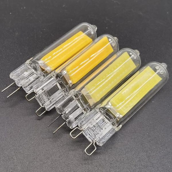 

bulbs g9 cob led light bulb 6w 9w 12w glass g4 lamp 12v 220v spot for pendant lighting fixture home chandeliers