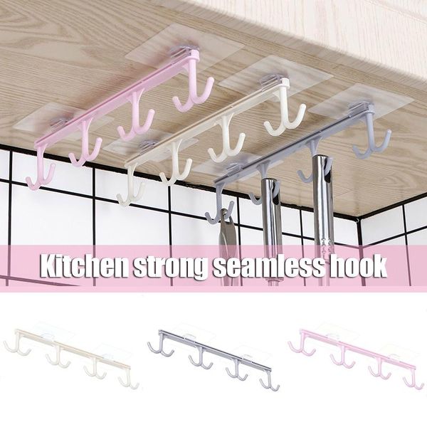 

hooks & rails multifunctional punch kitchen hook supply storage hanger with 8 _wk