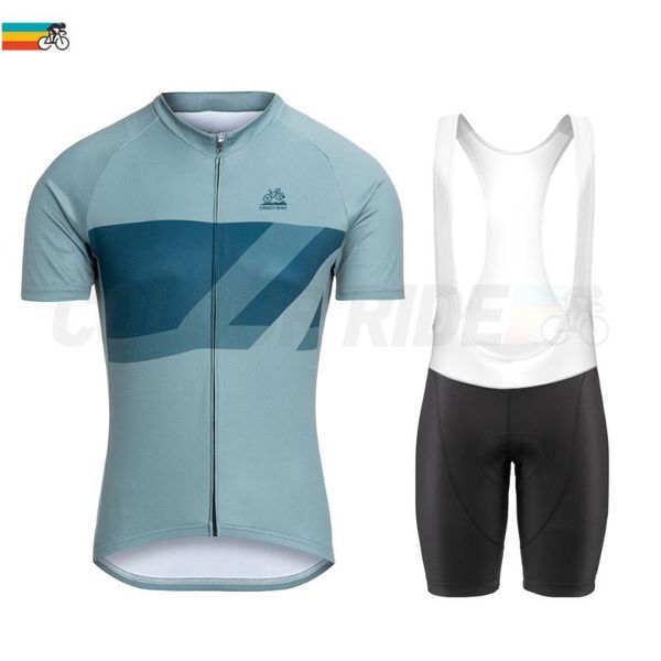 

racing sets men cycling jersey set lightweight fit breathable design summer short sleeve biking suit team clothing uniform, Black;blue