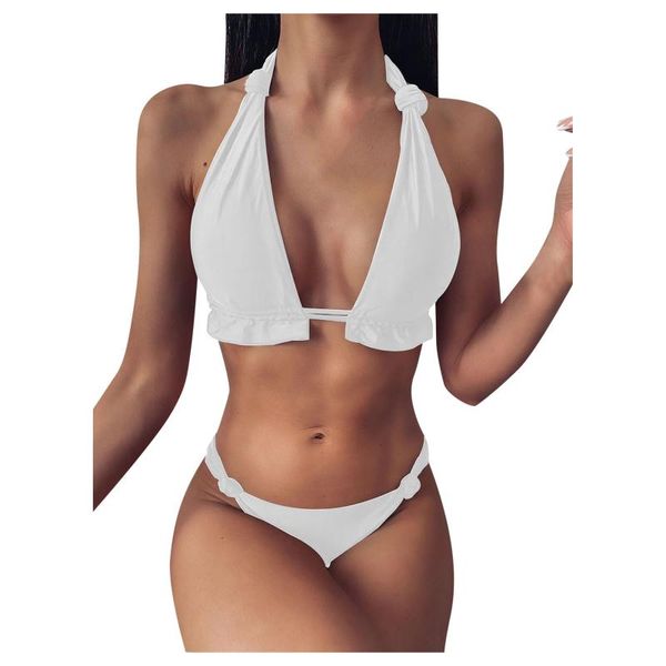 

women's swimwear women bikini solid lace set push up swimsuit beachwear padded bathing suits monokin, White;black
