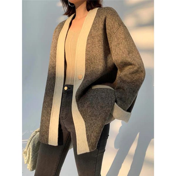 

2021 new double-faced fleece woolen silhouette short coat v-neck 1gsv, Black