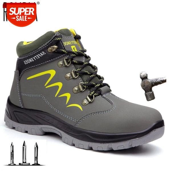 

dropshipping steel toe cap men safety boots puncture proof work sneakers warm anticollision roxdia brand plus size 36-46 rxm202 #kf9l