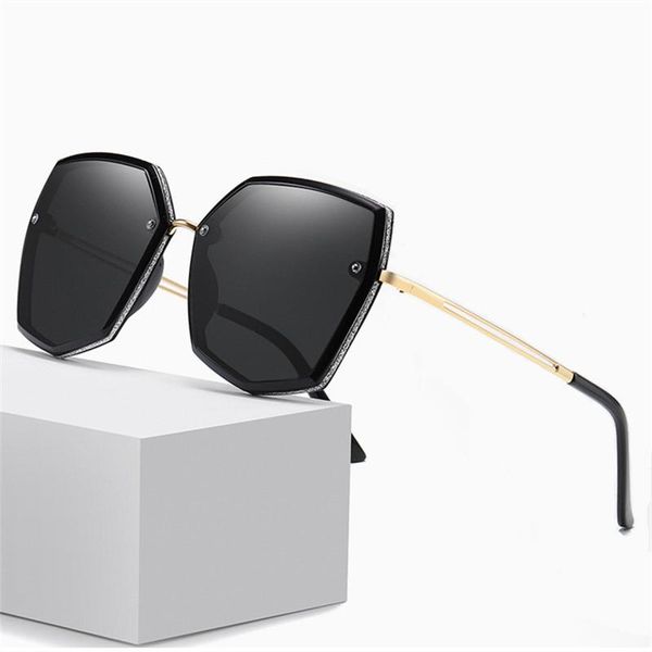 

sunglasses fashion women brand designer alloy mirror sun glasses de sol, White;black