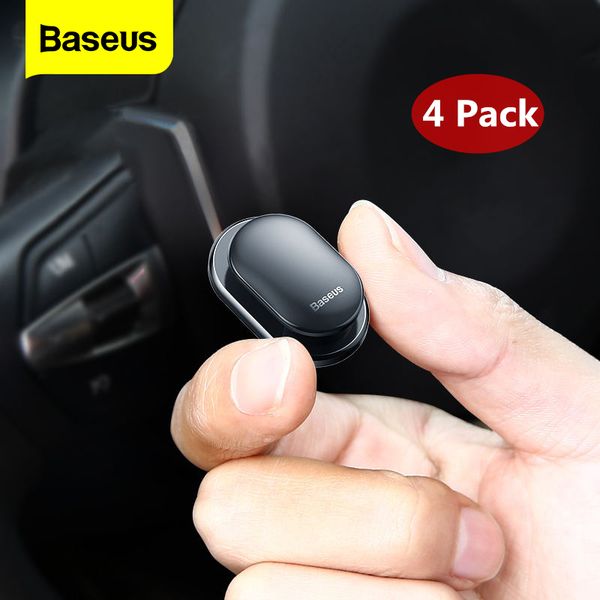 Cavi per cellulare4 pezzi Clip per auto Cavo USB Organizzatore di stoccaggio Gancio per auto Supporto adesivo per auto Fissaggio automatico per cavo Cuffie chiave Appendiabiti da parete