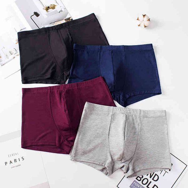 

underpants men's underwear modal rayon summer breathable youth fashion flat pants head, Black;white