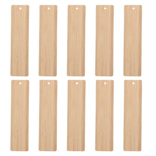 

bookmark 24pcs blank bamboo gift tags creative bookmarks diy craft ornament