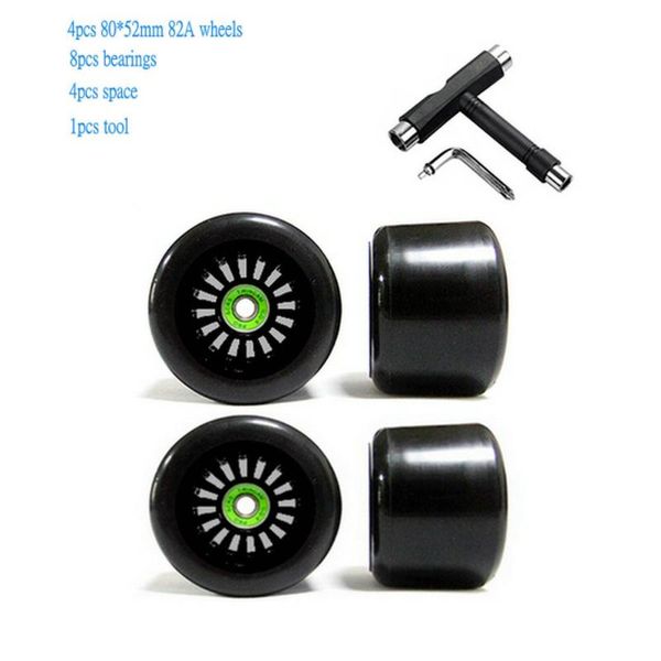 

fish plate long board brush street road wheel four wheel skateboard soft absorption 78a 60mm 80*52mm wheels