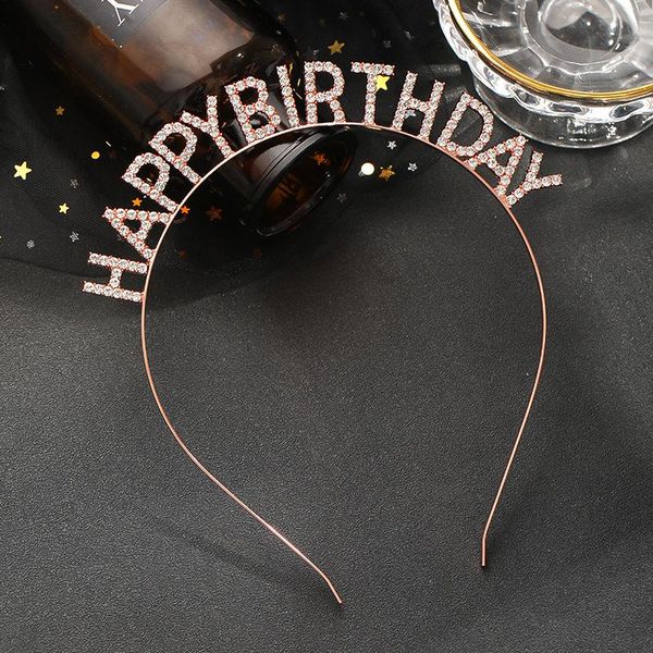 

hair clips & barrettes crystal princess sticks happy birthday accessories girls crowns gold color tiara headpiece, Golden;silver