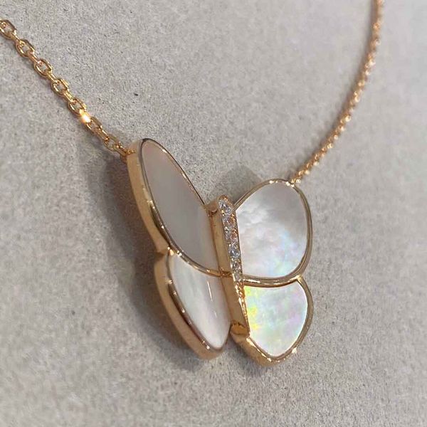 

luxruious quality large size butterfly pendant with diamond and shell for women wedding jewelry gift ps8164, Golden;silver