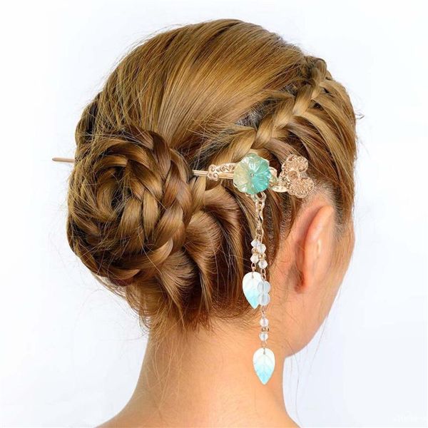 

hair clips 2pcs traditional chinese hanfu hairpins alloy pins chopstick styling sticks ponytail holder