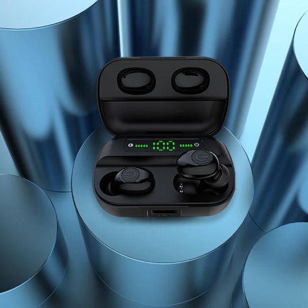 

tws earphones in-ear wireless bluetooth v5.0+edr headphone stereo earbuds sports headset with mic high-definition surround sound