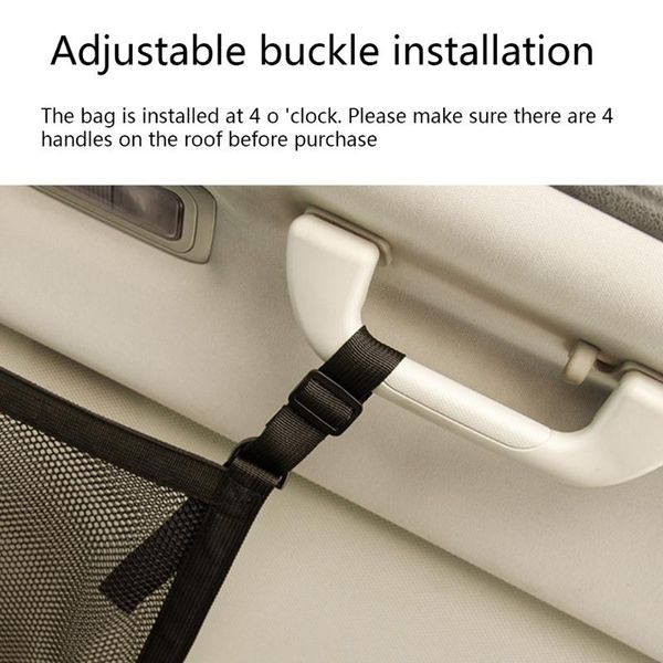 

car organizer ceiling storage net pocket roof interior cargo breathable mesh bag m4yb