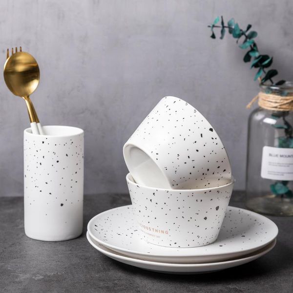 

bowls terrazzo bowl plate sets dinnerware for one person plates dishes