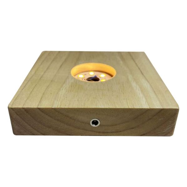 

mats & pads 1 set of led display stand wood lighting base luminous for khaki