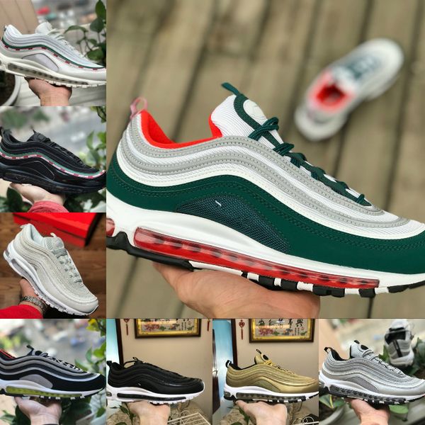

2021 new triple white 97 og x mens outdoor bred undftd undefeated black sliver bullet metalic gold olive women sports sneaker designer bhs58