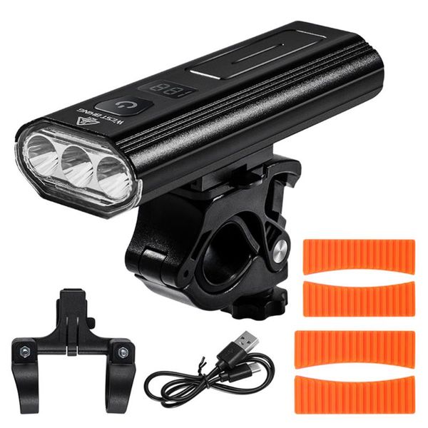 

west biking bicycle light rainproof t6 led 6 modes head light usb rechargeable ultralight mtb torch power bank