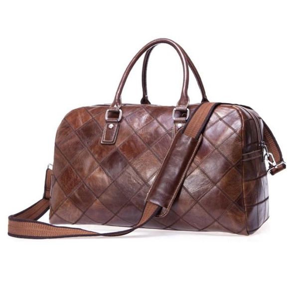

duffel bags men's canvas real leather vintage casual briefcase man business shoulder travel bag men laphandbag male messenger