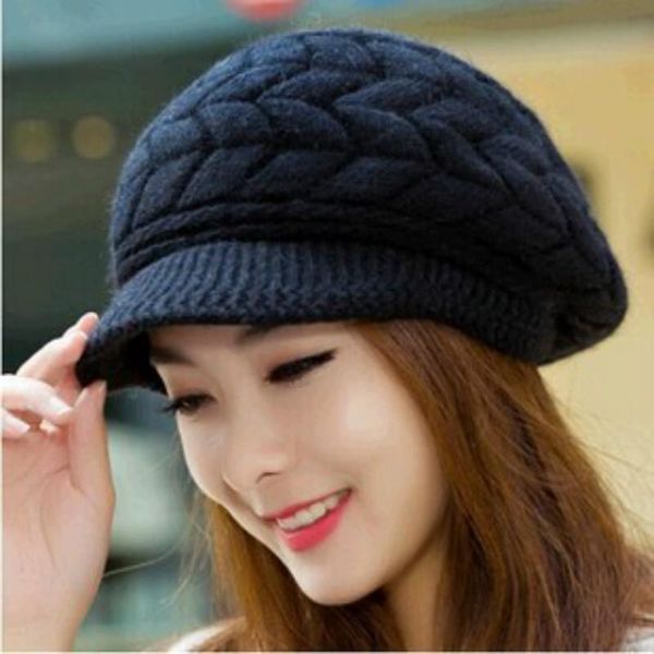 

beanies knitted hat for women ladies fur beanie skullies caps bonnet autumn winter femme snapback warm wool sombrero mujer