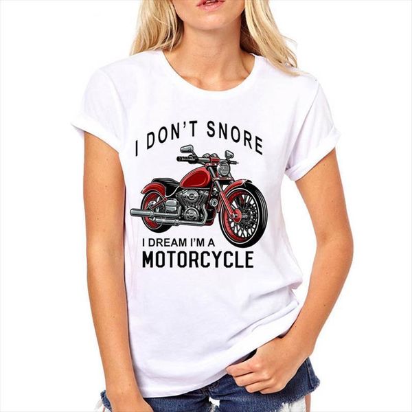 

and women i dont men snore womens dream motorcycle summer clothes printed woman harajuku camisas mujer tee female, White;black