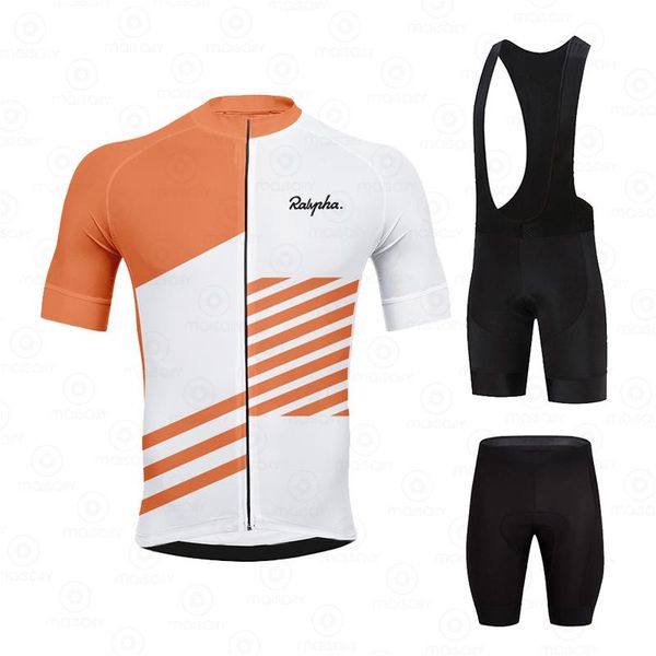 

racing sets 2021 ralvpha cycling clothing short sleeve quick dry men bicycle summer jersey mtb bike shorts suits, Black;blue