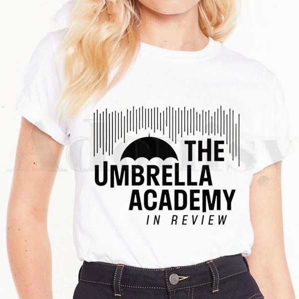 

umbrella academy symbol cha diego vanya hip hop women t shirt harajuku female short sleeve t-shirt summer tshirt clothes, White