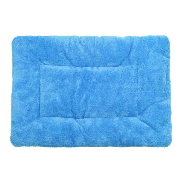 

dropshipping new dog blanket pet cushion dog cat bed soft warm sleep mat blue