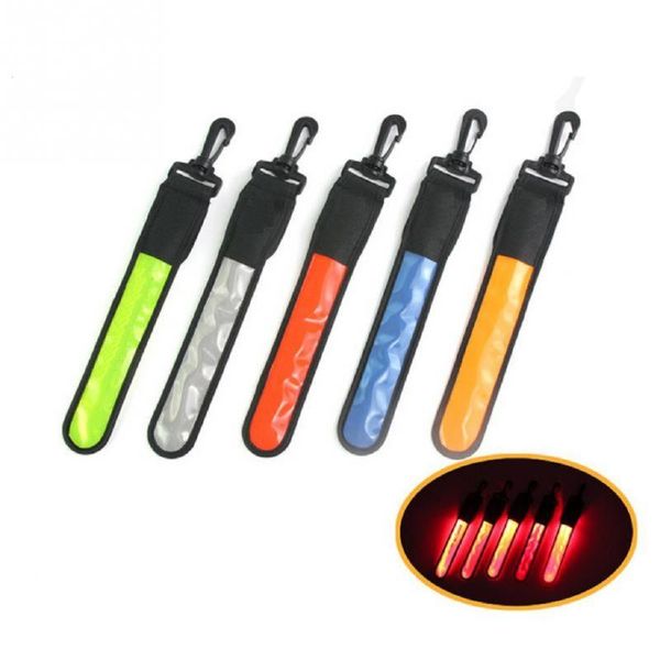

bike lights perfeclan led backpack reflective strips reflector night safety warn signal