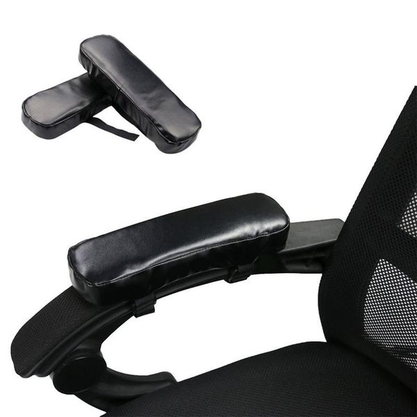 

chair covers wheel armrest pad cover elbow pain relief cushion memory foam pu leather office aug889
