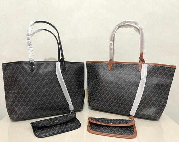 

women's shopping bags highest quality goyan shoulder bag tote single-sided real handbag large 57*31*17 cm trumpet 46*26*14 e2, Black