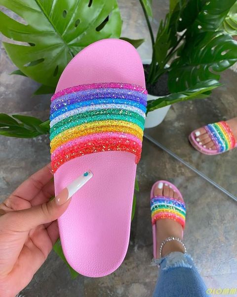 

2021 women's shoes summer flat slippers open toe outdoor sandals casual comfortable plus size 41, Black