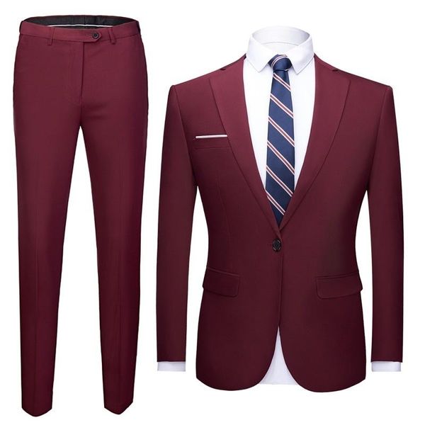 

men's suits & blazers men pieces slim fit casual suit mall set, White;black