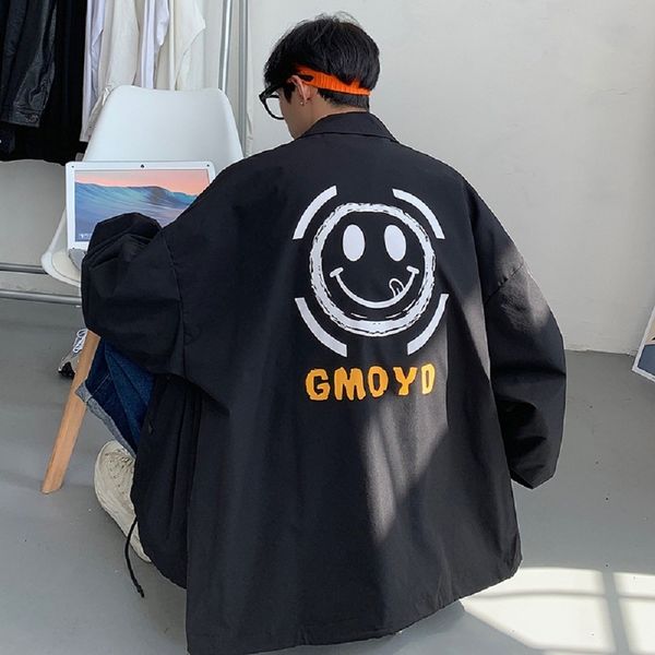 

fried street men's korean fashion thin pilot jacket, Black;brown