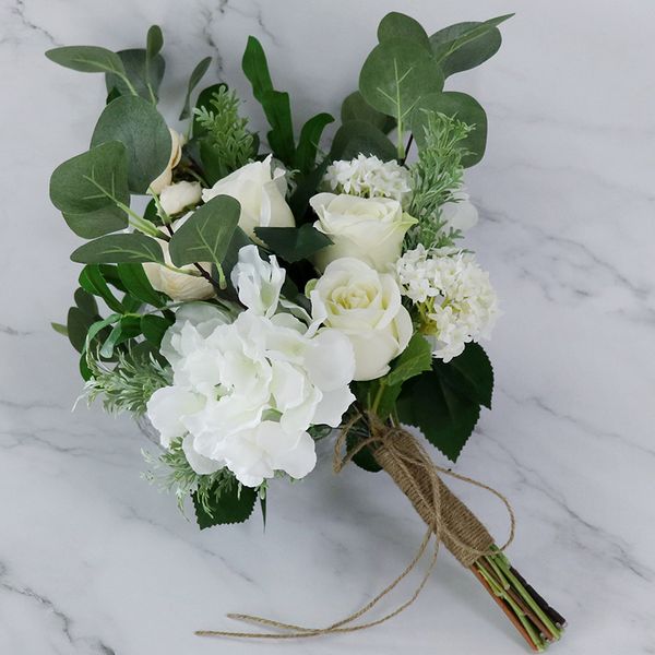 

2021 fairy bridal bouquet wedding flowers garden style bouquets 28*45cm
