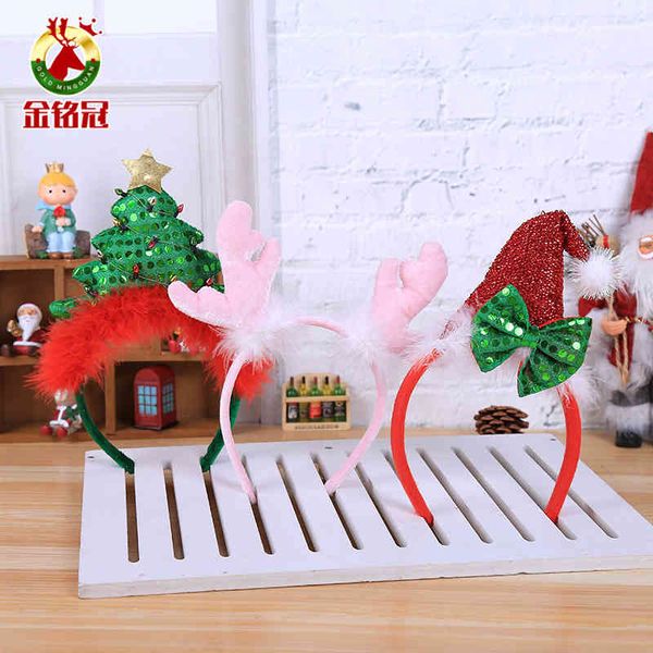 

headband antler head buckle children's decorative articles christmas party props