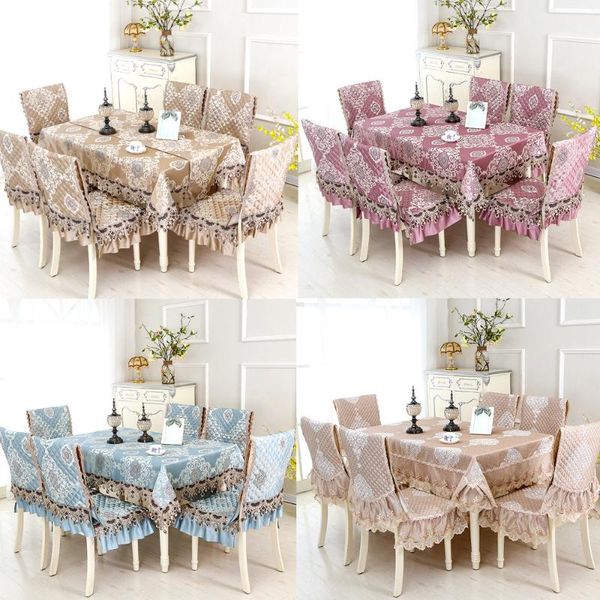 

classical european lace table cloth rectangular\round dining table chair cover wedding home party banquet christmas tablecloth