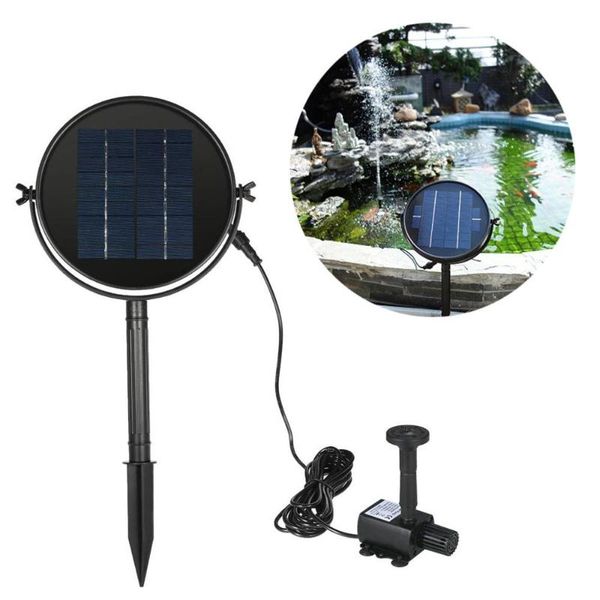 

ultra-quiet submersible water fountain pump filter fish pond aquarium water pump tank fountain solar cell @15