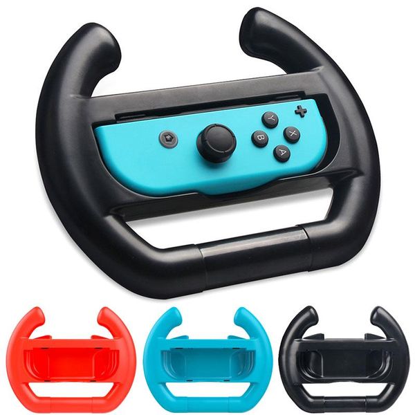 

2pc joy-con abs steering wheel for switch left right joycon controller grips for ns switch handle stand holder