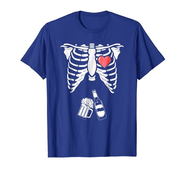 

skeleton beer xray pregnancy announcement dad tshirt, White;black