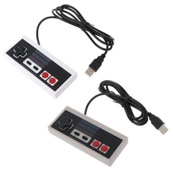 

usb gaming controller plug-play plastic black+gray for nes pc windows new