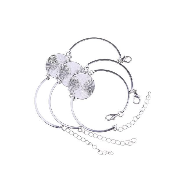 

accessories bend time gem material diy20mm round, Silver