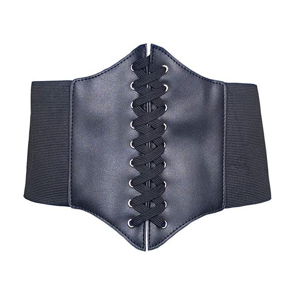 

women's shapers women girls elastic wide band tied waist trainer bustiers halloween corset shaper lady abdomen belly pregnant shapewear, Black;white