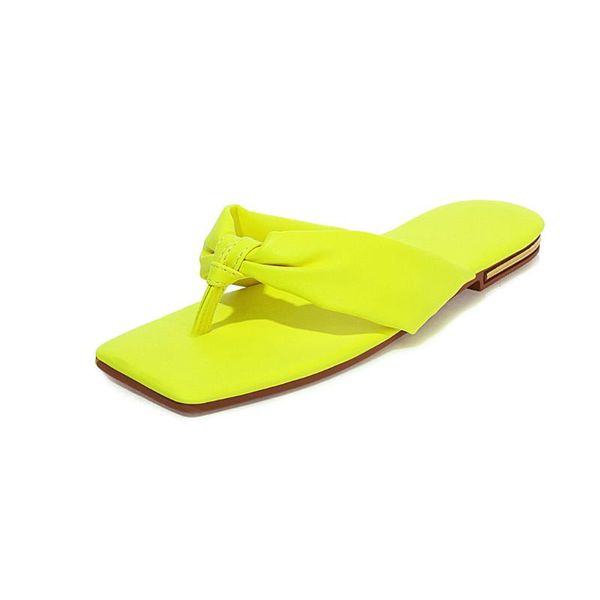 

slippers sandals large size 40-43 clip toe flat heel women's shoes, Black