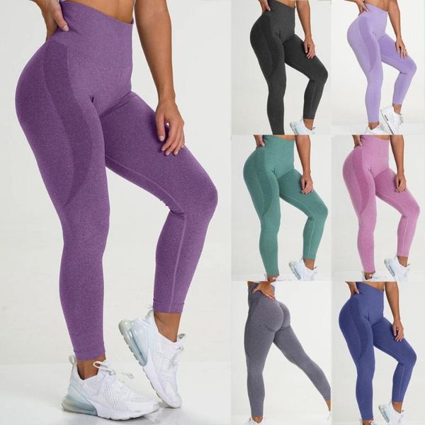 

seamless yoga pants stretchy gym tights leggings women high waist yoga pants fitness push up sportswear bubooty leggings, White;red