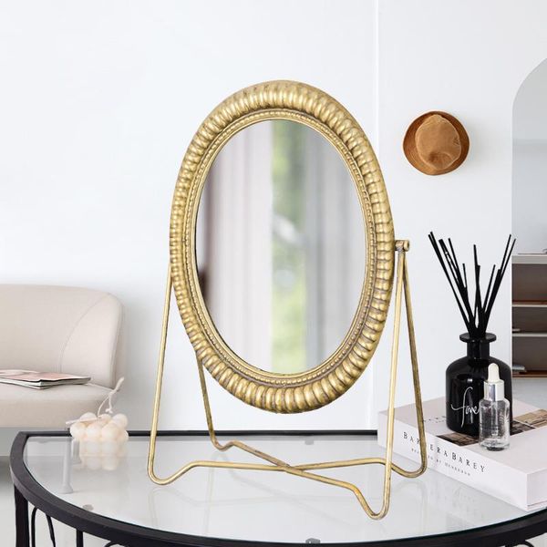 

mirrors golden luxury nordic style home decor dressing table makeup mirror modern minimalist wrought iron metal decorative ornaments