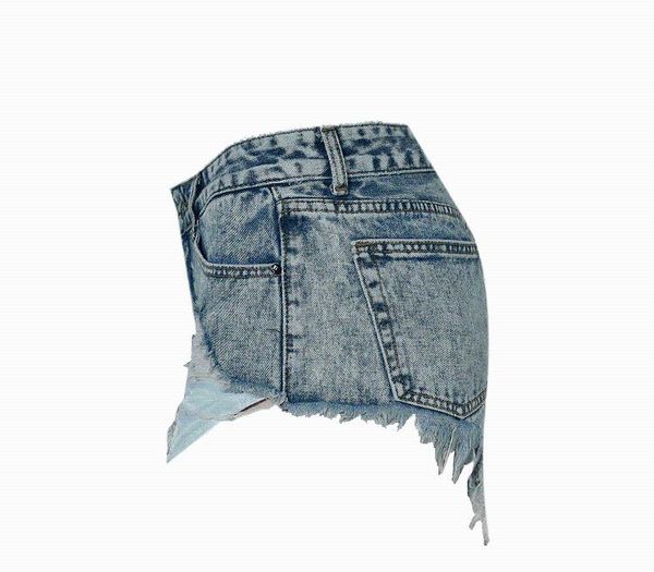

women's shorts est high waist women denim fringe ripped hole jeans summer female slim fit short size 32/44 s169, White;black