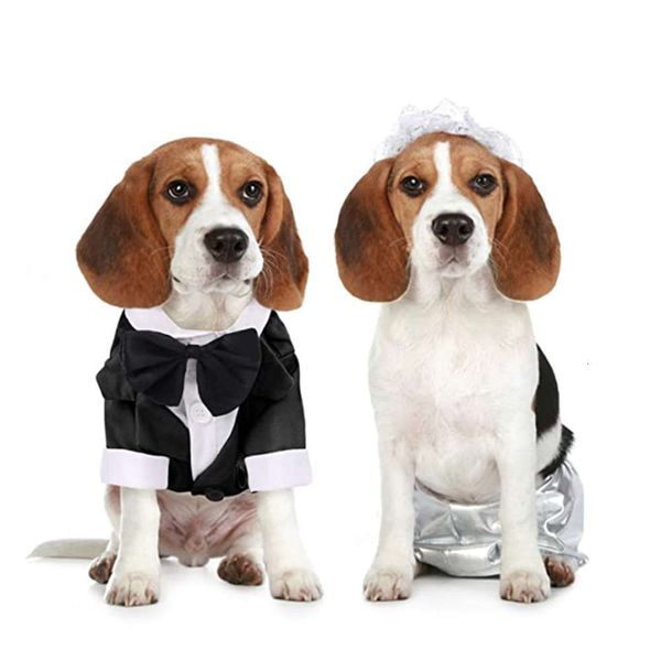 

dog apparel pet cat wedding suit in summer