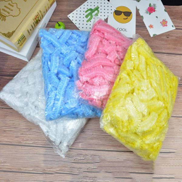 

thickened disposable shower cap, waterproof, dust-proof, oil-smoke-proof hairdressing and oiling shower kitchen hair cover sp063