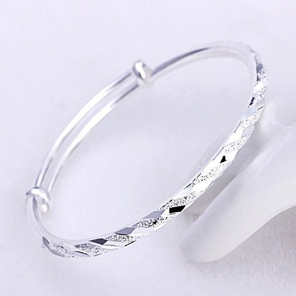 

bangle creative simple for women silver color adjustable & party jewelry 2021 fashion accessories, Black
